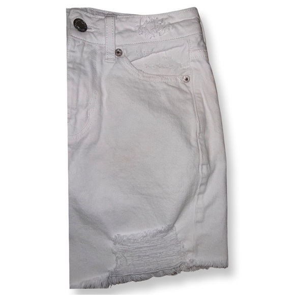AMERICAN Eagle White Distressed Jean Skirt size XS - Picture 10 of 13